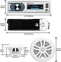 BOSS Audio Systems Marine Stereo & 6.5 Inch Speaker Kit