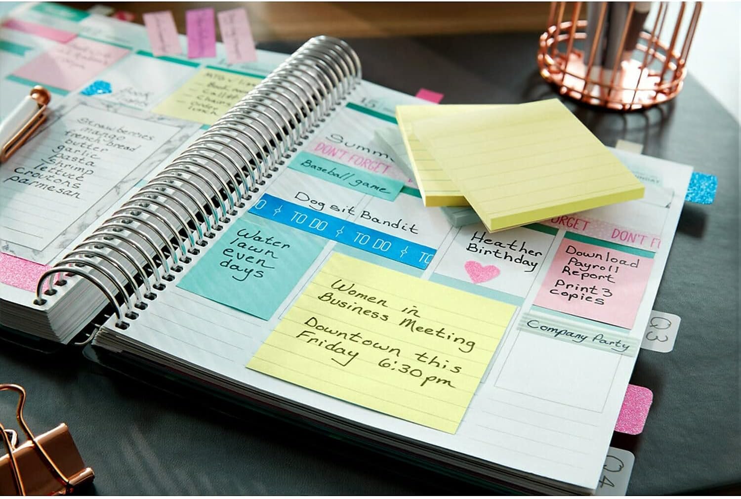 Post-it Notes, 3 in x 5 in, 12 Pads, 100 Sheets/Pad, Clean Removal, Canary Yellow, Lined