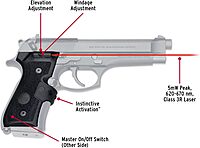 CRIMSON TRACE LG-402M MIL-SPEC Lasergrips with Instinctive Activation for Beretta