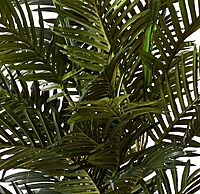 Nearly Natural 5289 6.5ft Golden Cane Palm Silk Tree, Green