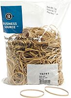 Business Source Quality Rubber Bands - Size: #32 - 3in Length x 0.1in Width - Sustainable - Rubber - Crepe - 700 / Pack