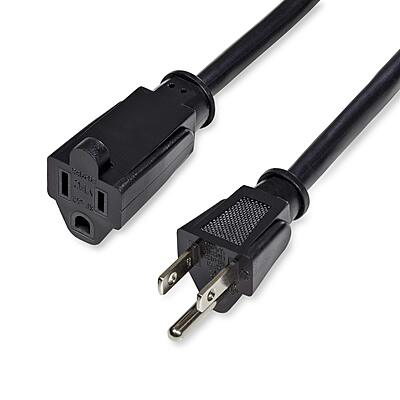 StarTech.com Power Extension Cord NEMA 5-15R to NEMA 5-15P