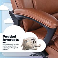 Serta Fairbanks Big & Tall Executive Office Chair, Ergonomic Comfy High-Back ComputerChairs with Lumbar Support