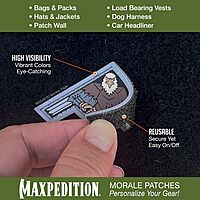 MAXPEDITION 3D PVC Morale Patch (Military/Patriotic)