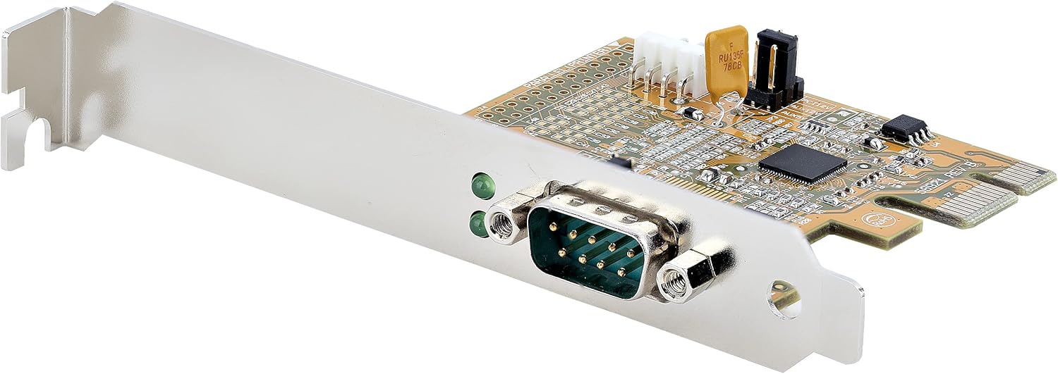 StarTech.com 1-Port PCI Express Serial Card, PCIe to RS232 (DB9) Serial Interface Card, PC Serial Card, 16C1050 UART