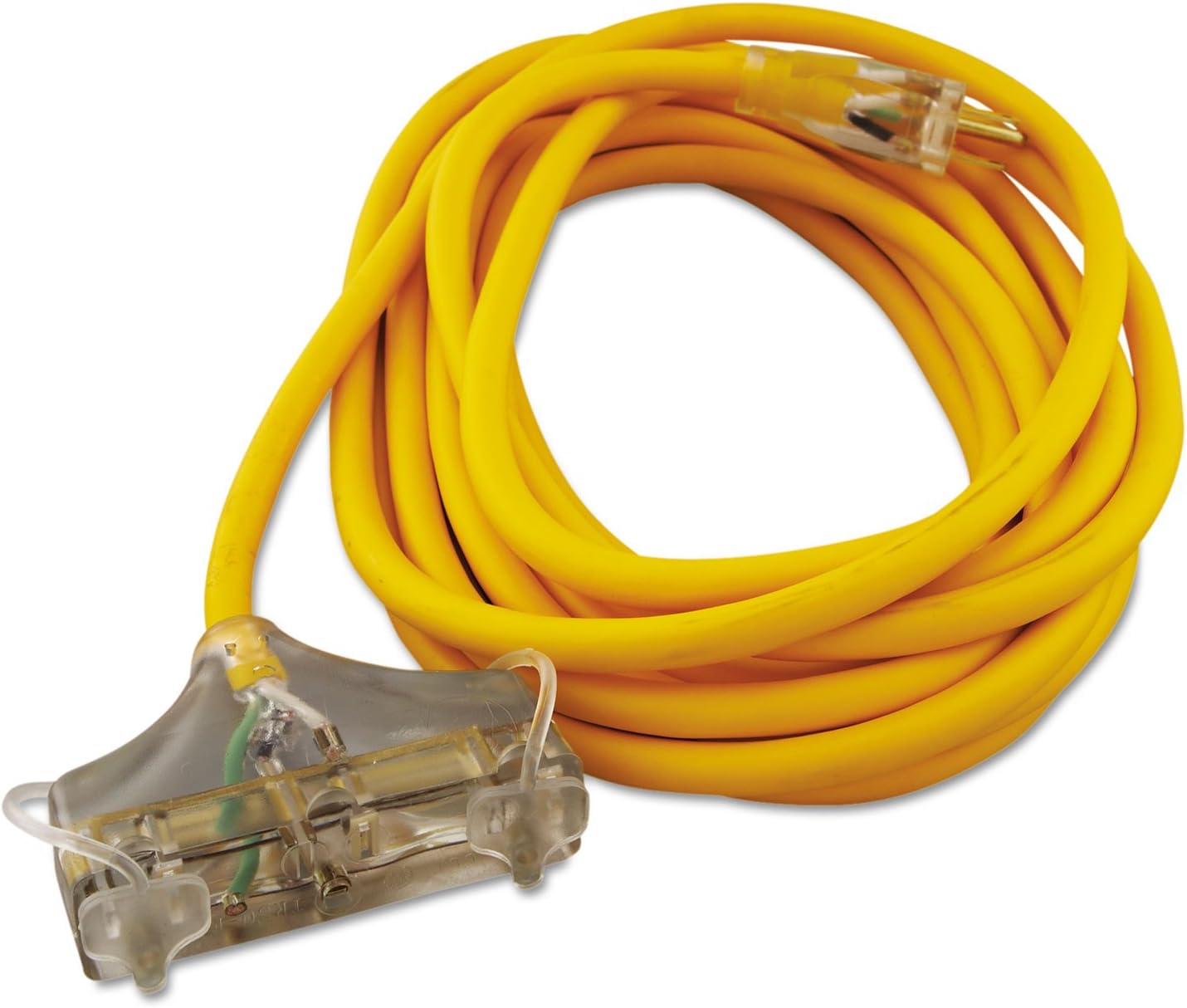 Coleman Cable 34870002 3487SW0002 3 Way Power Block; 25-Feet; Yellow