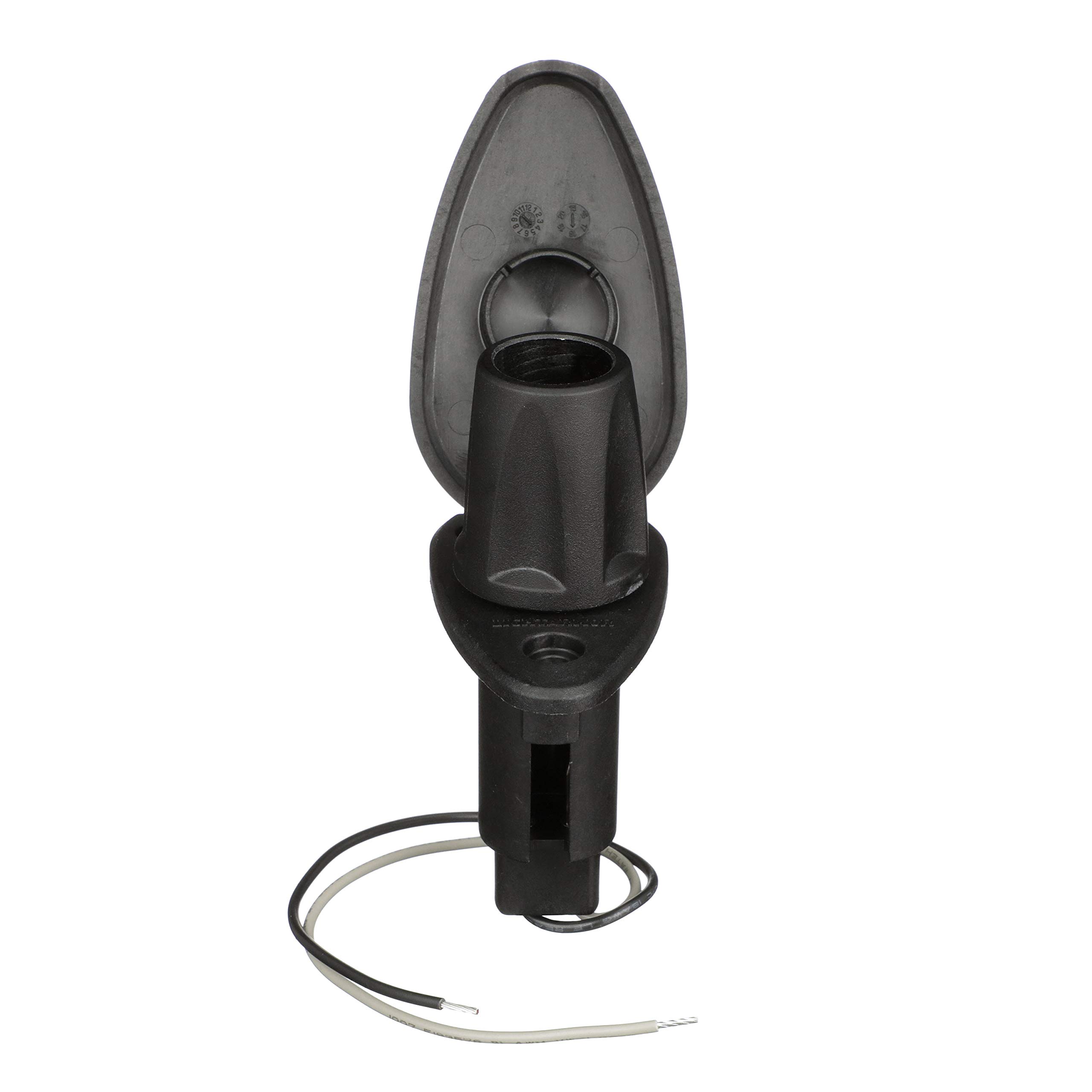 Attwood 910T2PB-7 LightArmor™ 910R Series Teardrop Plug-in Light Base — for All-Around Pole Light, 2-Pin