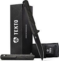 TEKTO F2 Bravo Folding Knife - D2 Steel, Ceramic Ball Bearings