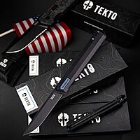 TEKTO F2 Bravo Folding Knife - D2 Steel, Ceramic Ball Bearings