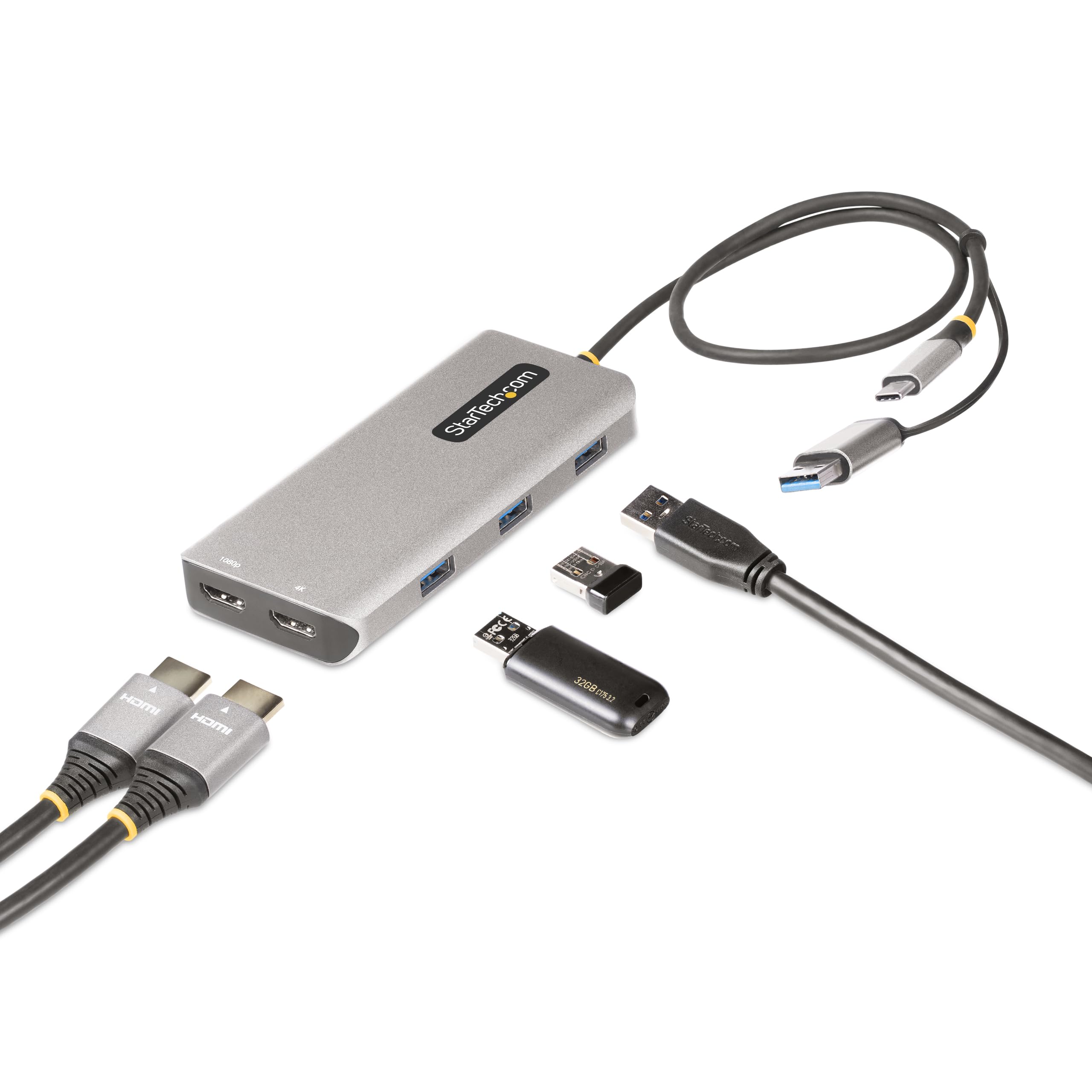StarTech.com USB-C/USB-A Dual HDMI Multiport Adapter