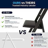 Flash Furniture Hercules Series Folding Chair - Resin Event Chair
