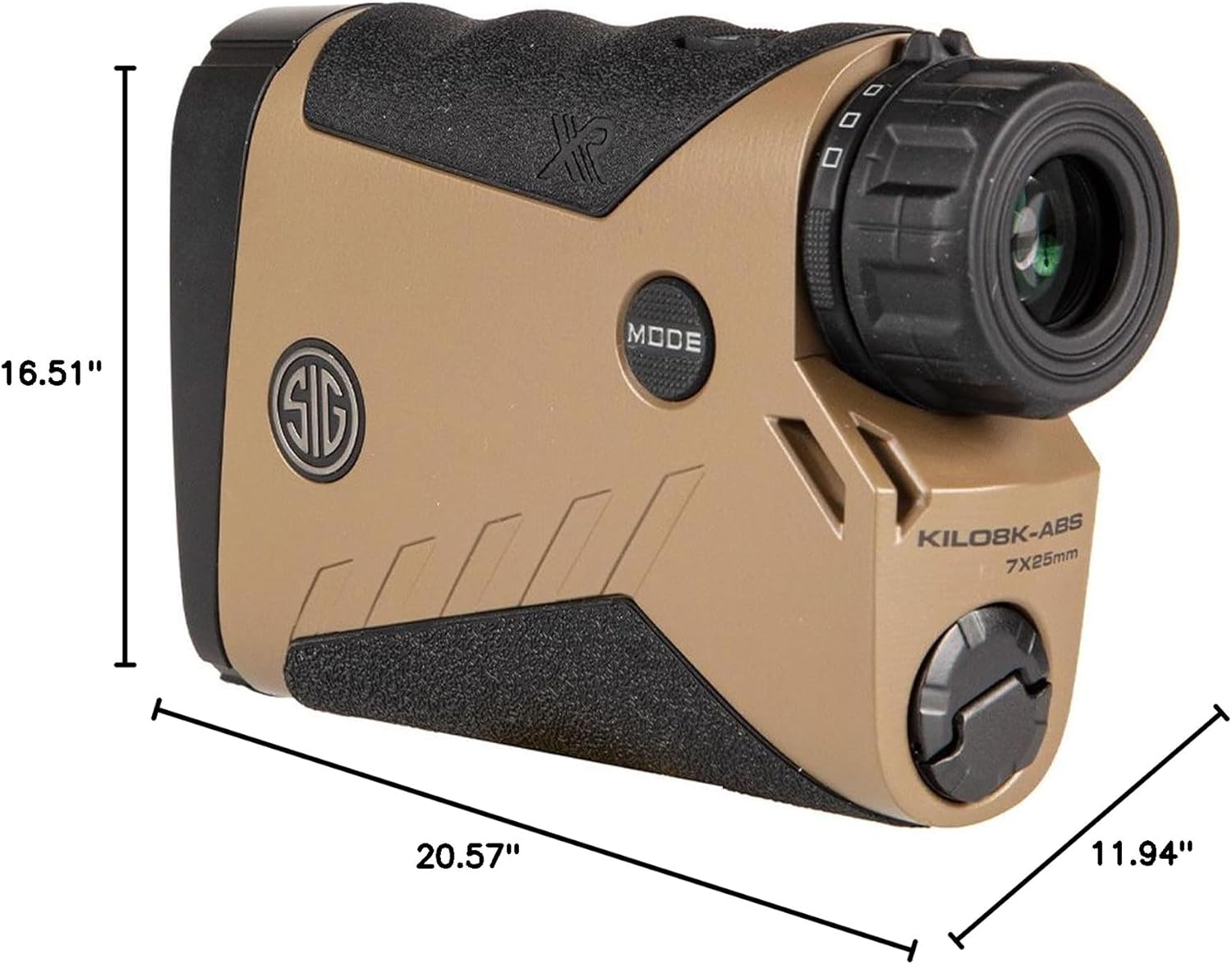Sig Sauer KILO8K-ABS 7 x 25 mm Tactical Hunting Durable High Accuracy Up to 8000 Yards Reflective Range Digital Bluetooth