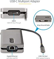 StarTech.com USB-C Docking Station Multiport Adapter with 4K60, 10Gbps USB Hub, 100W PD, Gigabit Ethernet