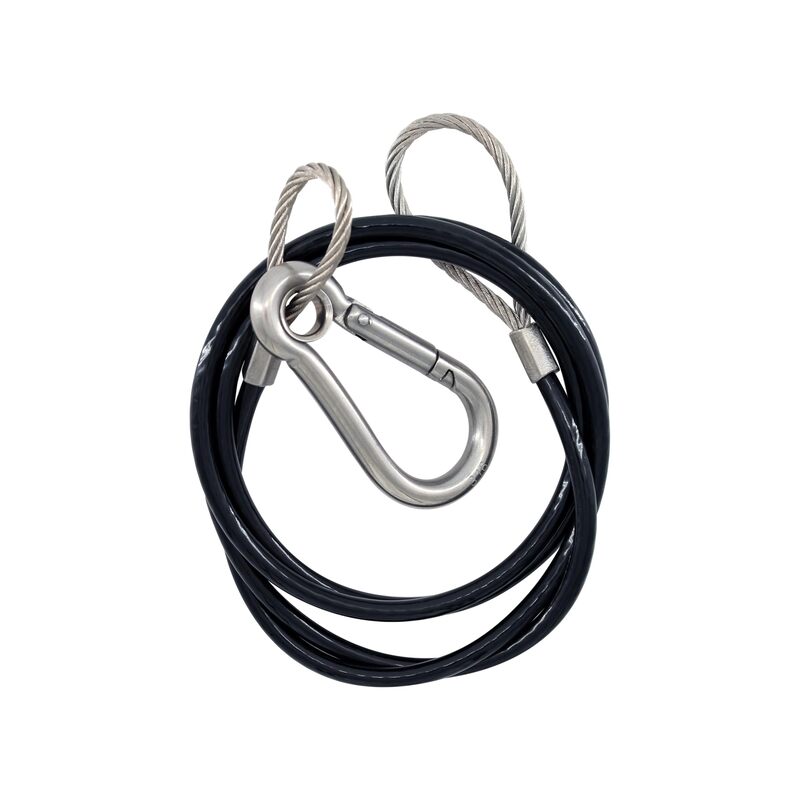 Panther Outboard Safety Cable Stainless Steel f/Motor Bracket