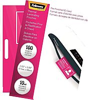 FELLOWES Hot Laminating Pouches for ID Cards