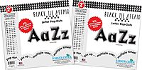 Barker Creek 2" Letter Pop-Outs 2-Pack, Black Tie Affair, Jazz Up Your Bulletin Boards with These Colorful Letters, 1352 Upper and Lowercase Letters, Numbers & Punctuation Marks, 2" (3654)