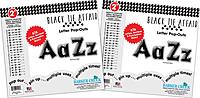 Barker Creek 2" Letter Pop-Outs 2-Pack, Black Tie Affair, Jazz Up Your Bulletin Boards with These Colorful Letters, 1352 Upper and Lowercase Letters, Numbers & Punctuation Marks, 2" (3654)