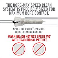 REAL AVID Bore-Max Speed Jag and 25 Patches Gun Cleaning Set