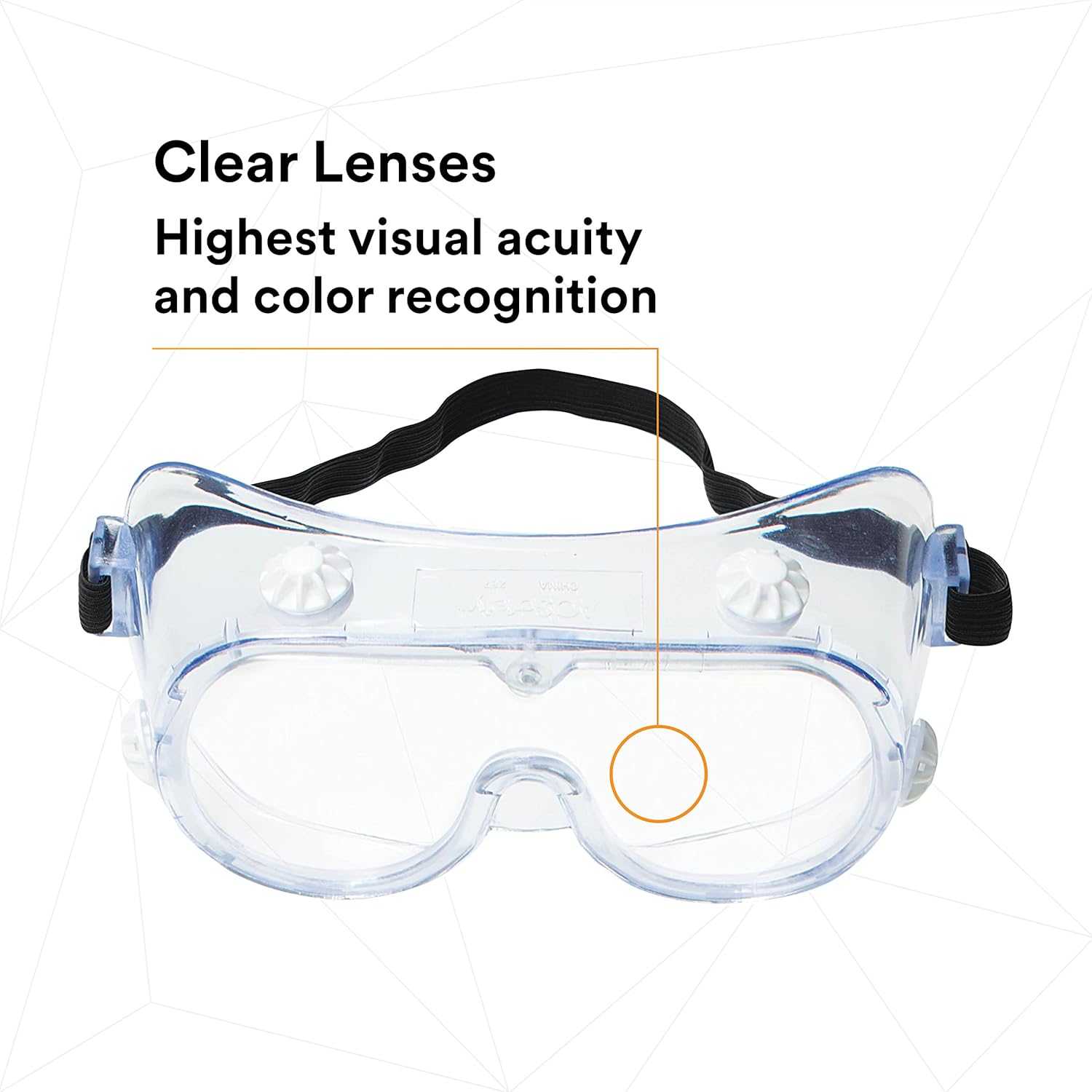 3M Splash Safety Goggles Anti-Fog, Pack of 10, Clear Anti Fog Lens, 40661-00000-10