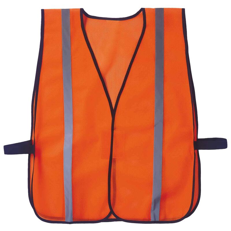 Ergodyne GloWear 8020HL Non-Certified Reflective High Visibility Vest, One Size Orange Non-certified Standard Vest