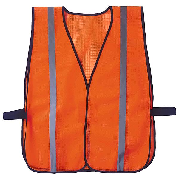 Ergodyne GloWear 8020HL Non-Certified Reflective High Visibility Vest, One Size Orange Non-certified Standard Vest