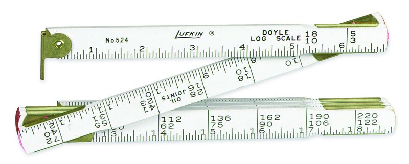 Crescent Lufkin 4' X 5/8" Doyle Log Rule, Black - TT524N
