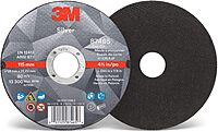 3M 87465 Silver Cut-off Wheel, 4-1/2" x 0.45" x 7/8" T1, Ceramic Grain, 36 Grit, Lot of 50