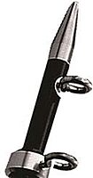 TACO Marine OT-0442BKA15 Aluminum Tele-Outrigger Pole - 1-1/8" x 15', Black/Silver