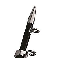 TACO Marine OT-0442BKA15 Aluminum Tele-Outrigger Pole - 1-1/8" x 15', Black/Silver