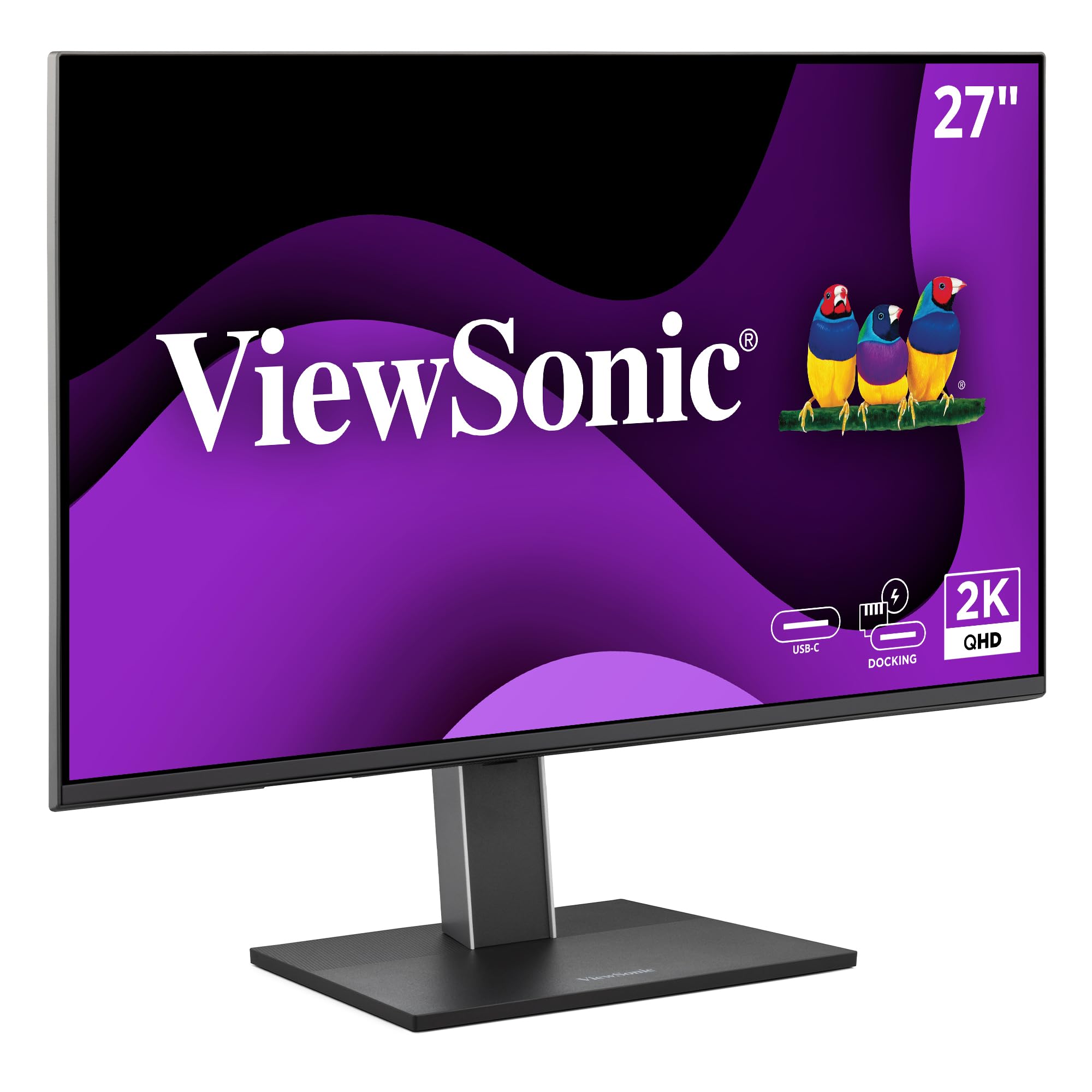 VIEWSONIC USB-C Docking Monitor with 100W, 5-Port USB Hub, HDMI & DisplayPort (Daisy Chain)