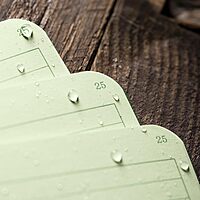 RITE IN THE RAIN Weatherproof Mini-Stapled Notebook, Field-Flex Cover, Universal Pattern