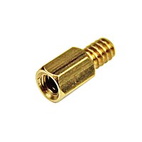 StarTech.com 6-32 Brass Motherboard Standoffs for ATX Computer Case - 15 Pack, TAA (STANDOFF632) 15 Standoffs