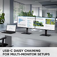VIEWSONIC USB-C Docking Monitor with 100W, 5-Port USB Hub, HDMI & DisplayPort (Daisy Chain)