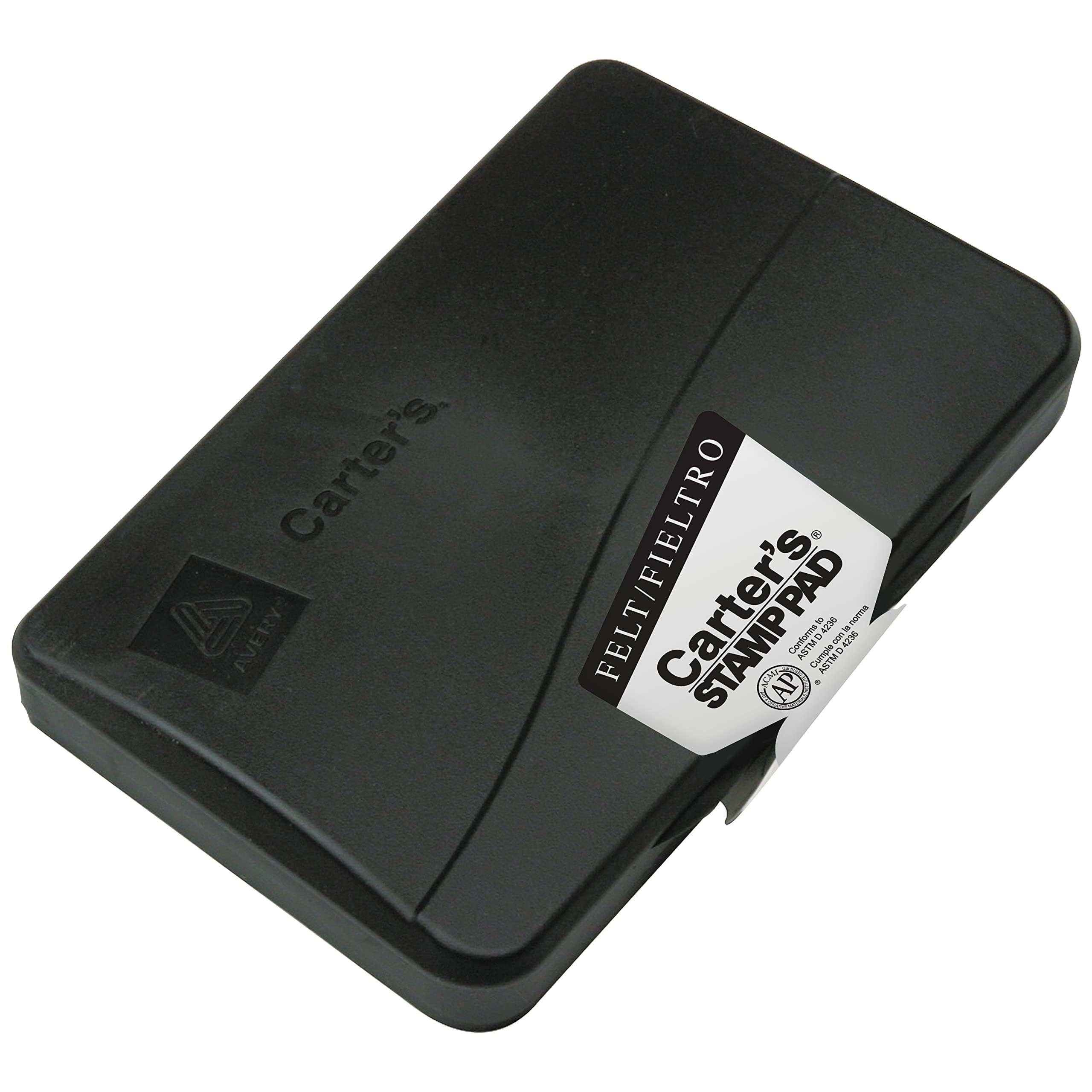 Carter's Felt Black Stamp Pad, 3.15 x 6.12 Inches (21082) - 1 Pack