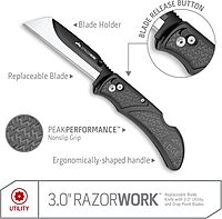 OUTDOOR EDGE Razor-Work RazorSafe Replaceable Blade Folding Utility Knife