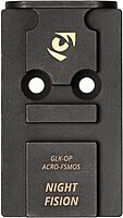 NIGHT FISION Optic Plate + Backup Sight Combo for Glock MOS (Aimpoint ACRO Compatible)