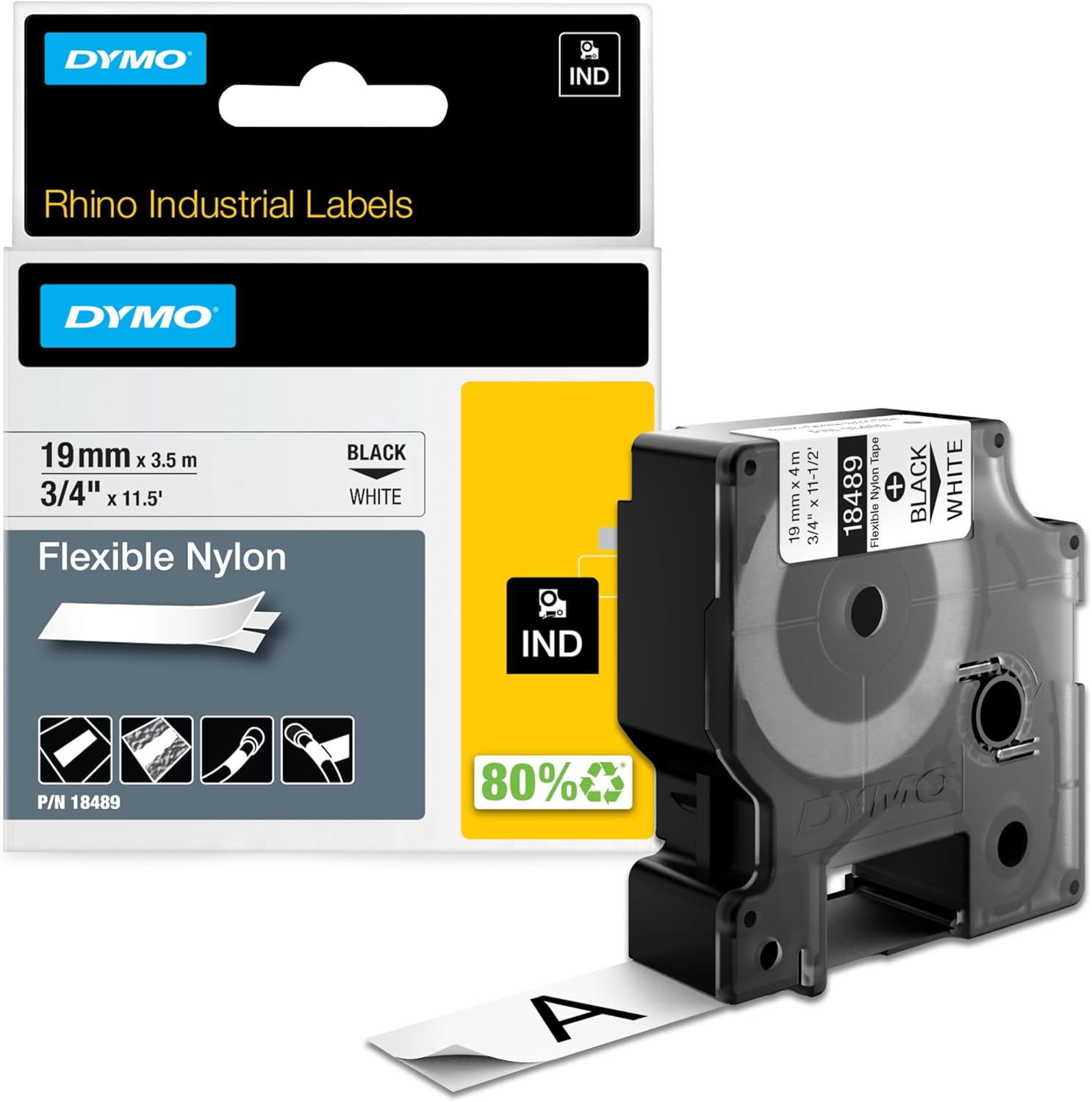 DYMO Rhino Industrial Flexible Nylon Labels