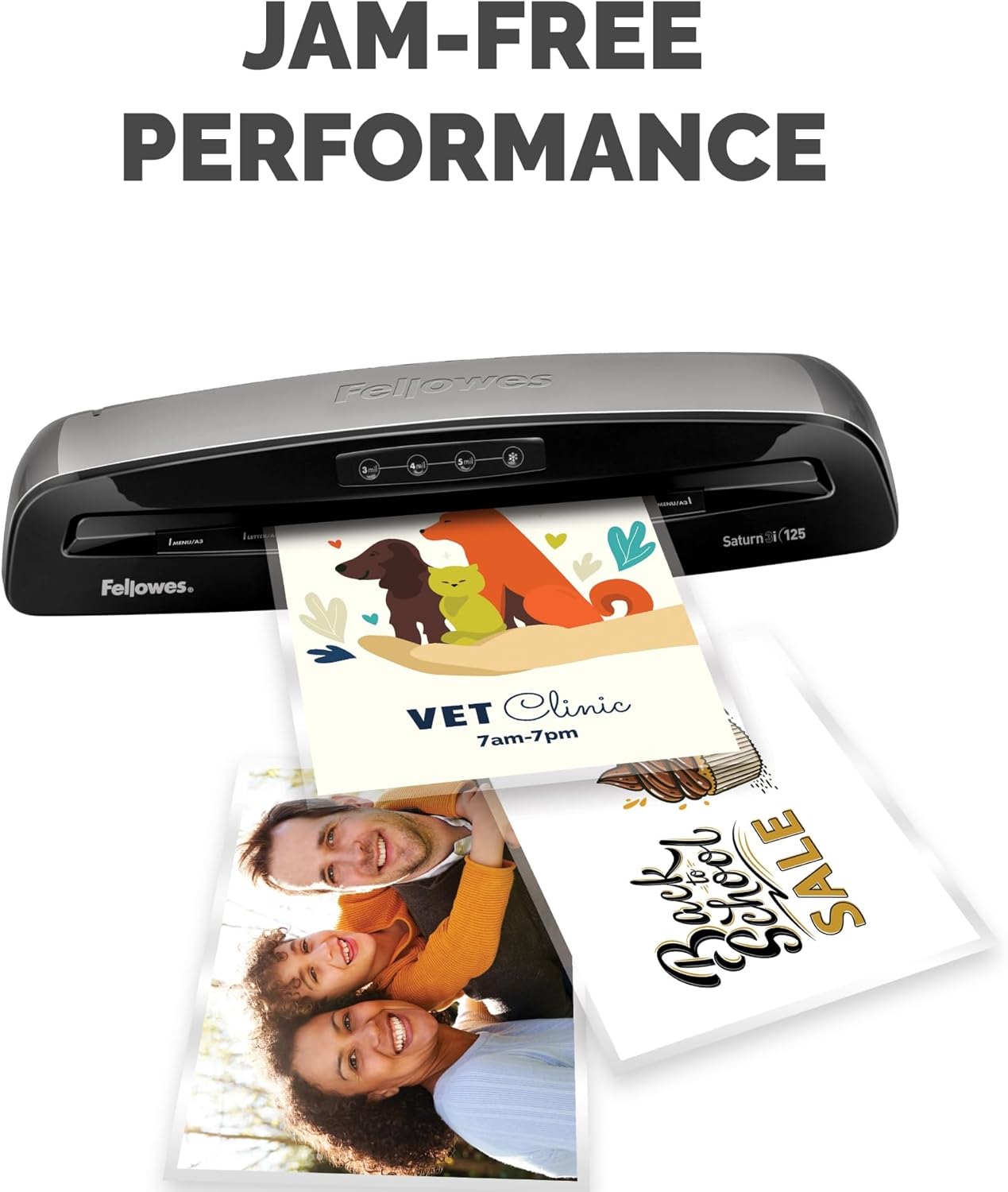 Fellowes Thermal Laminating Pouches, ImageLast, Jam Free, Letter Size, 5 Mil, 100 Pack (52040)