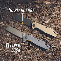 Gerber Gear Fastball Cleaver - Folding Knife with Lock Release for EDC Gear