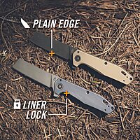 Gerber Gear Fastball Cleaver - Folding Knife with Lock Release for EDC Gear