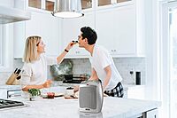 Lasko Desktop Electric Ceramic Space Heater with Adjustable Thermostat, 2 Heat Settings and Fan Only Mode, 9.2 Inches