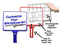 KLEENSLATE Customizable Dry-Erase Whiteboards, 12 Pack, Assorted Colors