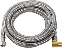 Certified Appliance Accessories Dishwasher Hose with 90 Degree MIP Elbow, Water Supply Line, 8 Feet, PVC Core with Premium Braided Stainless Steel