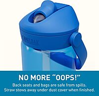 CAMELBAK Thrive Flip Straw Kids Bite Valve Water Bottle 14oz Tritan Renew