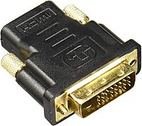 Rocstor Y10C126-B1 Premium HDMI to DVI-D Video Cable Adapter - F/M - 1 x HDMI Female Digital Audio/Video