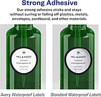 AVERY Durable Waterproof Oval Labels, Sure Feed Technology, 1.5" x 3"