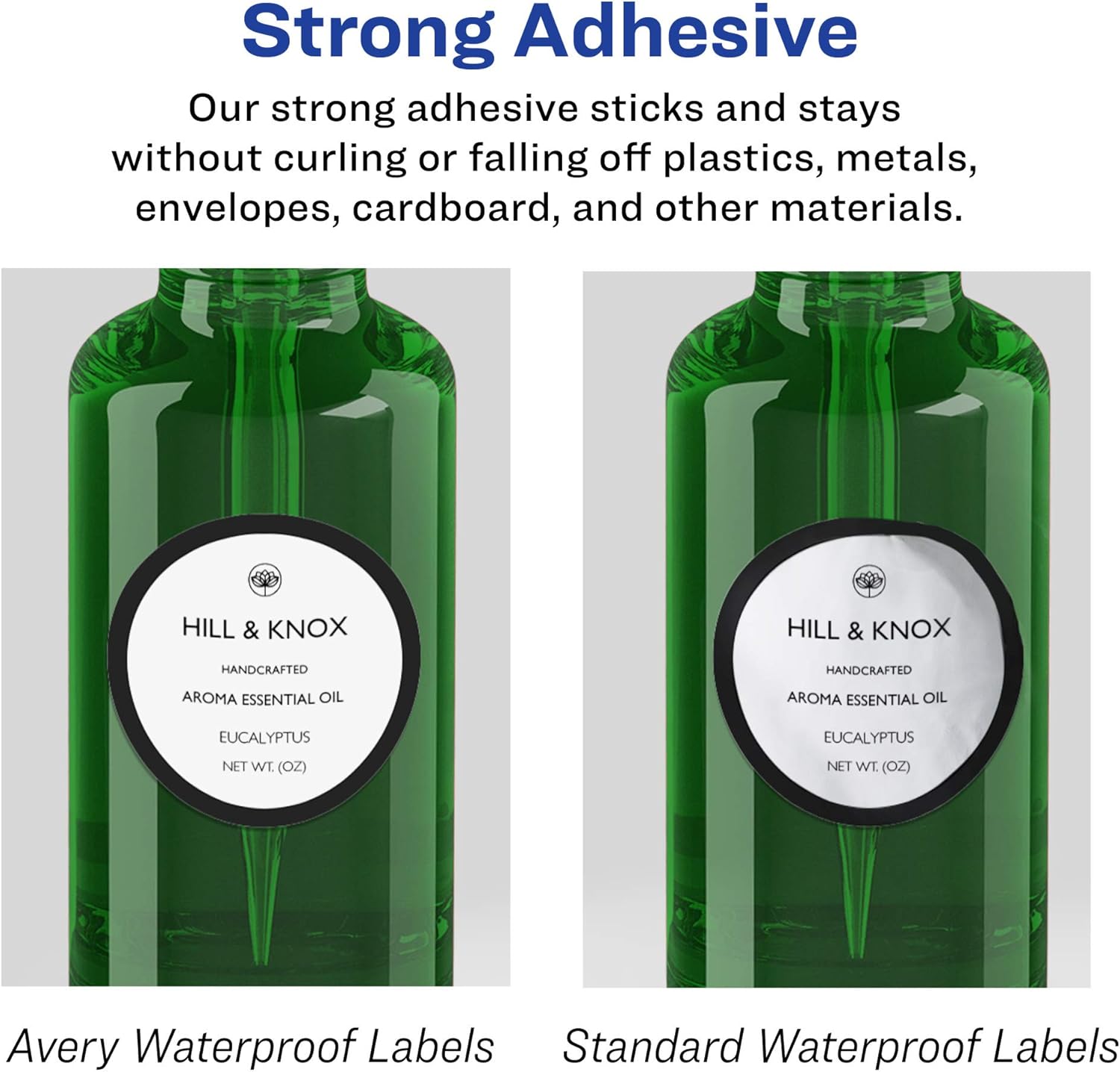 Avery Durable Waterproof Heart Labels, Sure Feed Technology, 2-9/32" x 1-27/32"