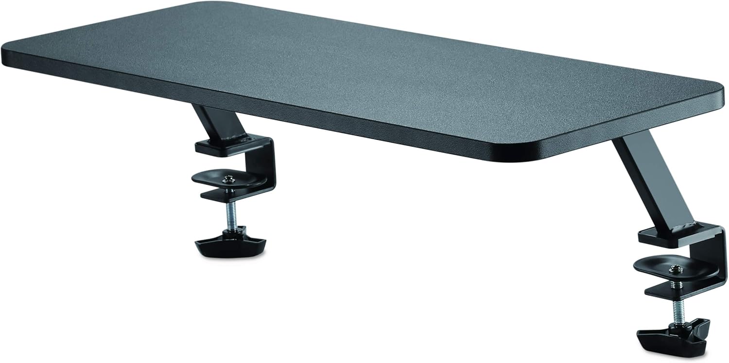 StarTech.com Monitor Riser Stand - Clamp-on Monitor Shelf for Desk - Extra Wide 25.6" (65 cm) for up to 34" Monitors