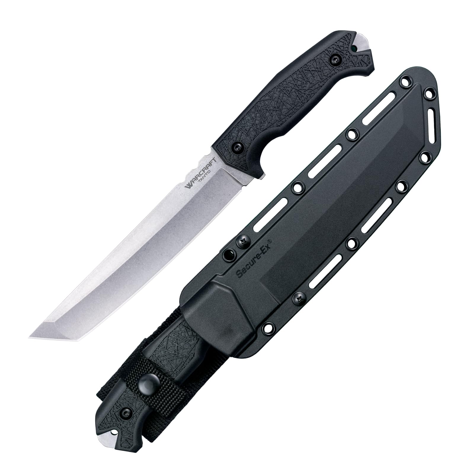 Cold Steel Warcraft Tanto 4034SS Fixed Blade Knife with GFN Handle and Secure-Ex Sheath