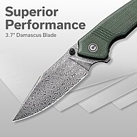CIVIVI Tranquil Folding Pocket Knife for EDC, 3.7'' Blade